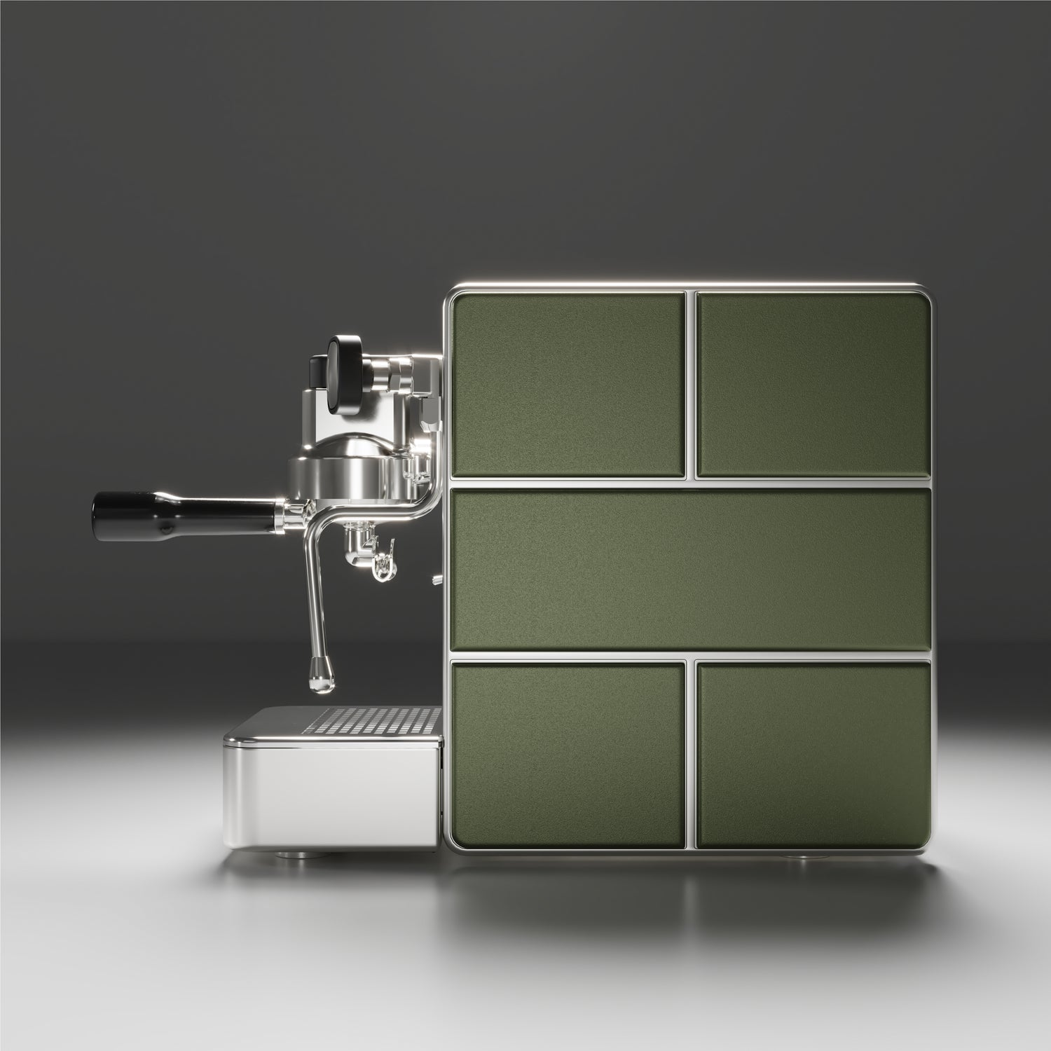 Stone Espresso machine - Mine Satin Green - UK PROespresso approved STONE dealer