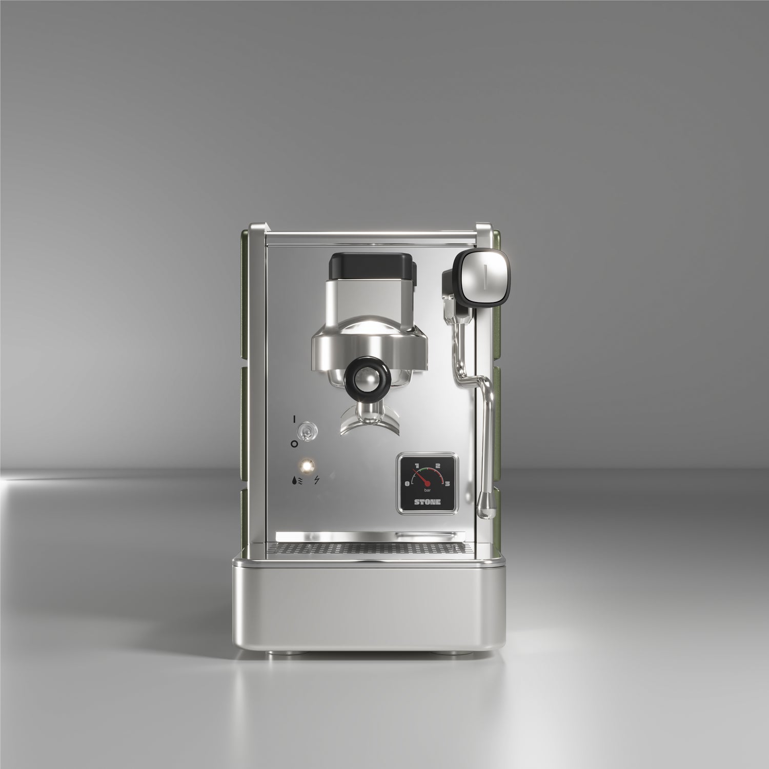 Stone Espresso machine - Mine Satin Green - UK PROespresso approved STONE dealer