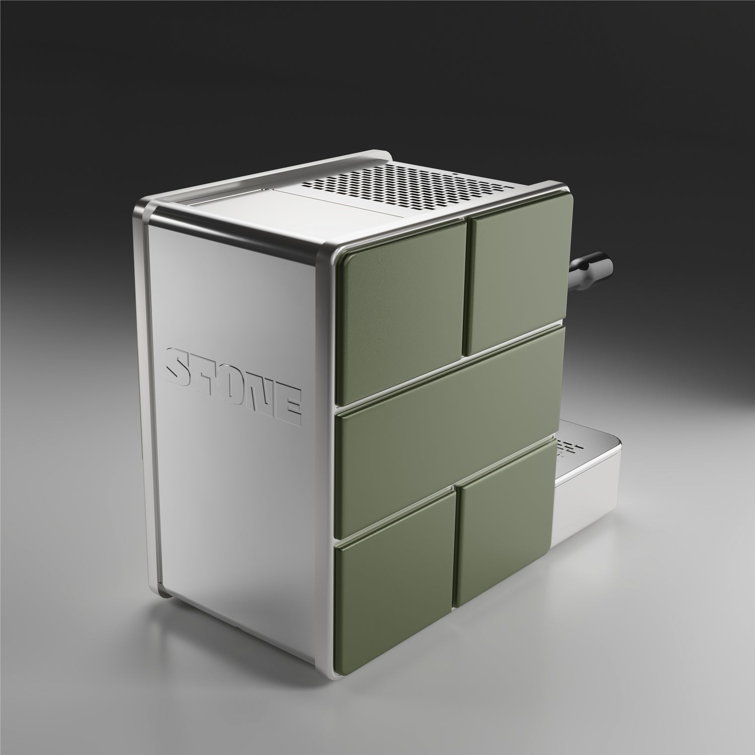 Stone Espresso machine - Mine Satin Green - UK PROespresso approved STONE dealer