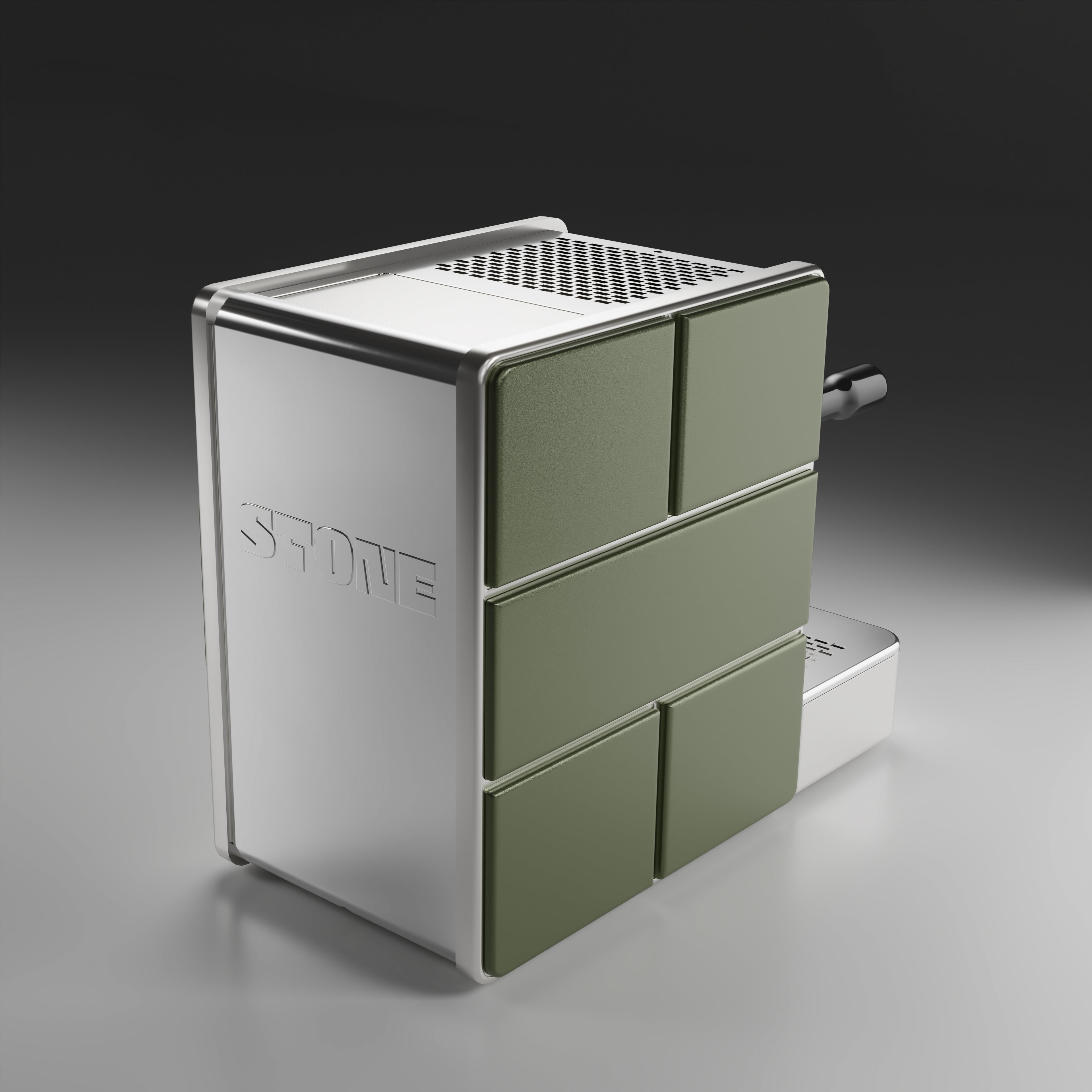 Stone Espresso machine - Mine Satin Green - UK PROespresso approved STONE dealer