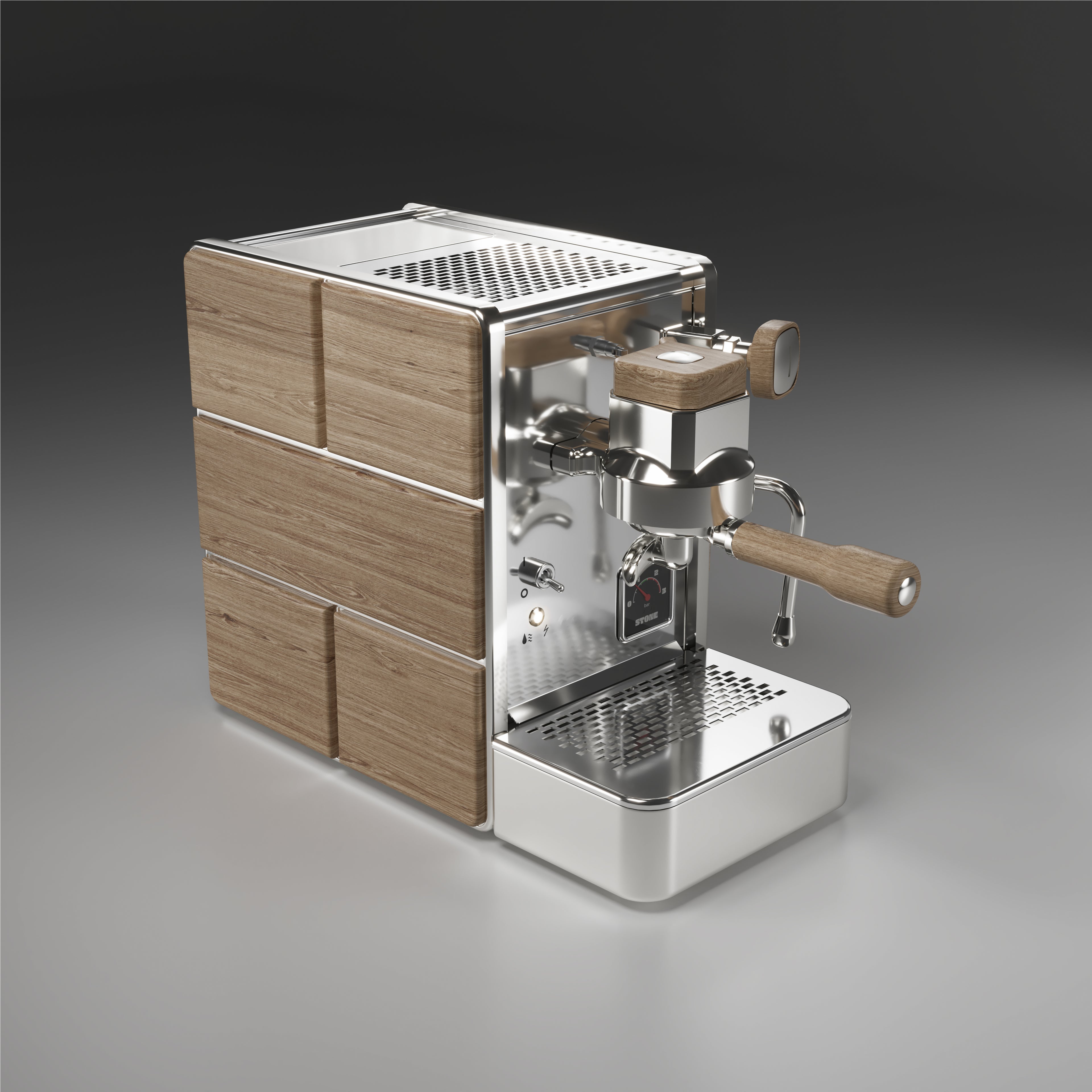Stone Espresso machine - Premium Wood - UK PROespresso approved STONE dealer