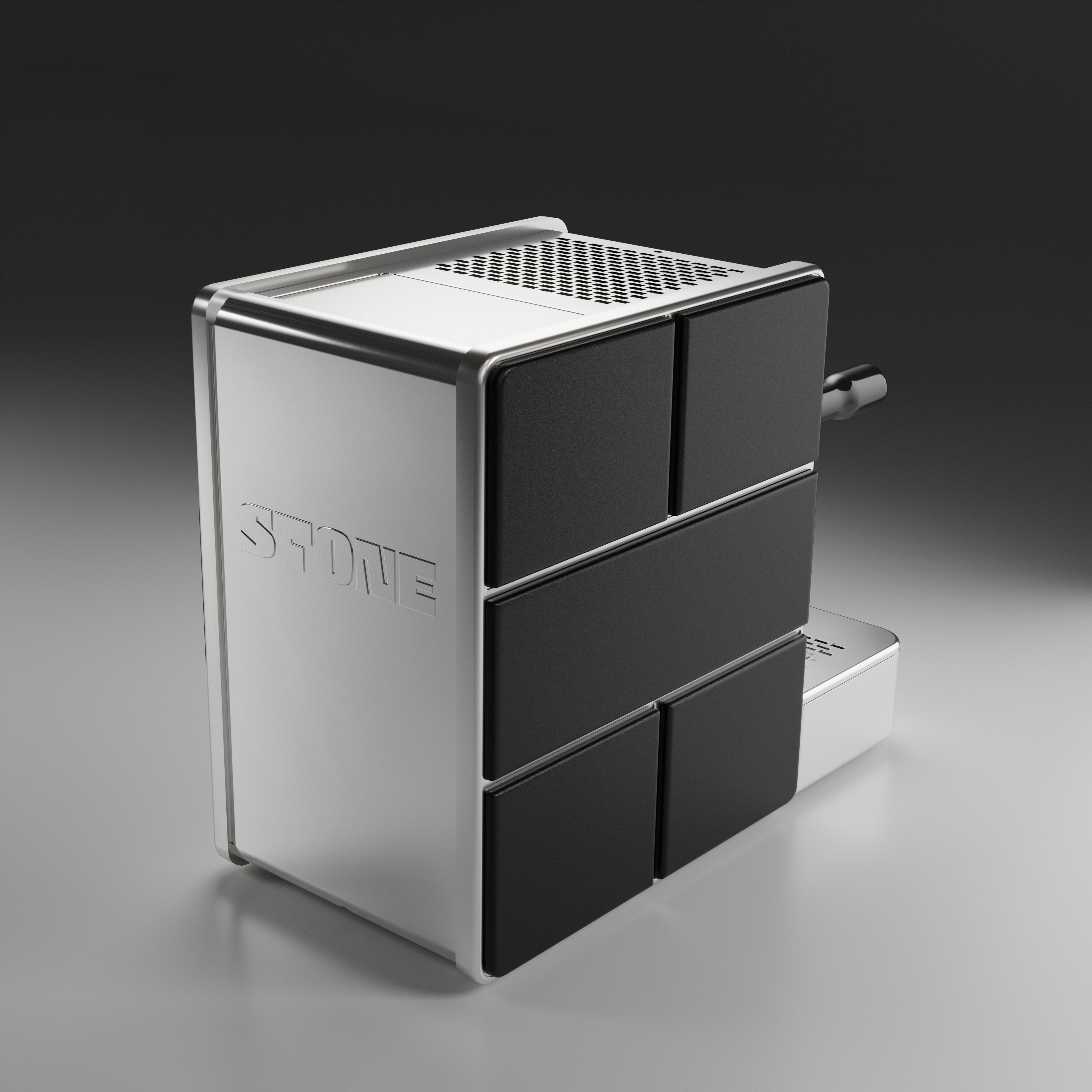 Stone Espresso machine - Satin Black - UK PROespresso approved STONE dealer