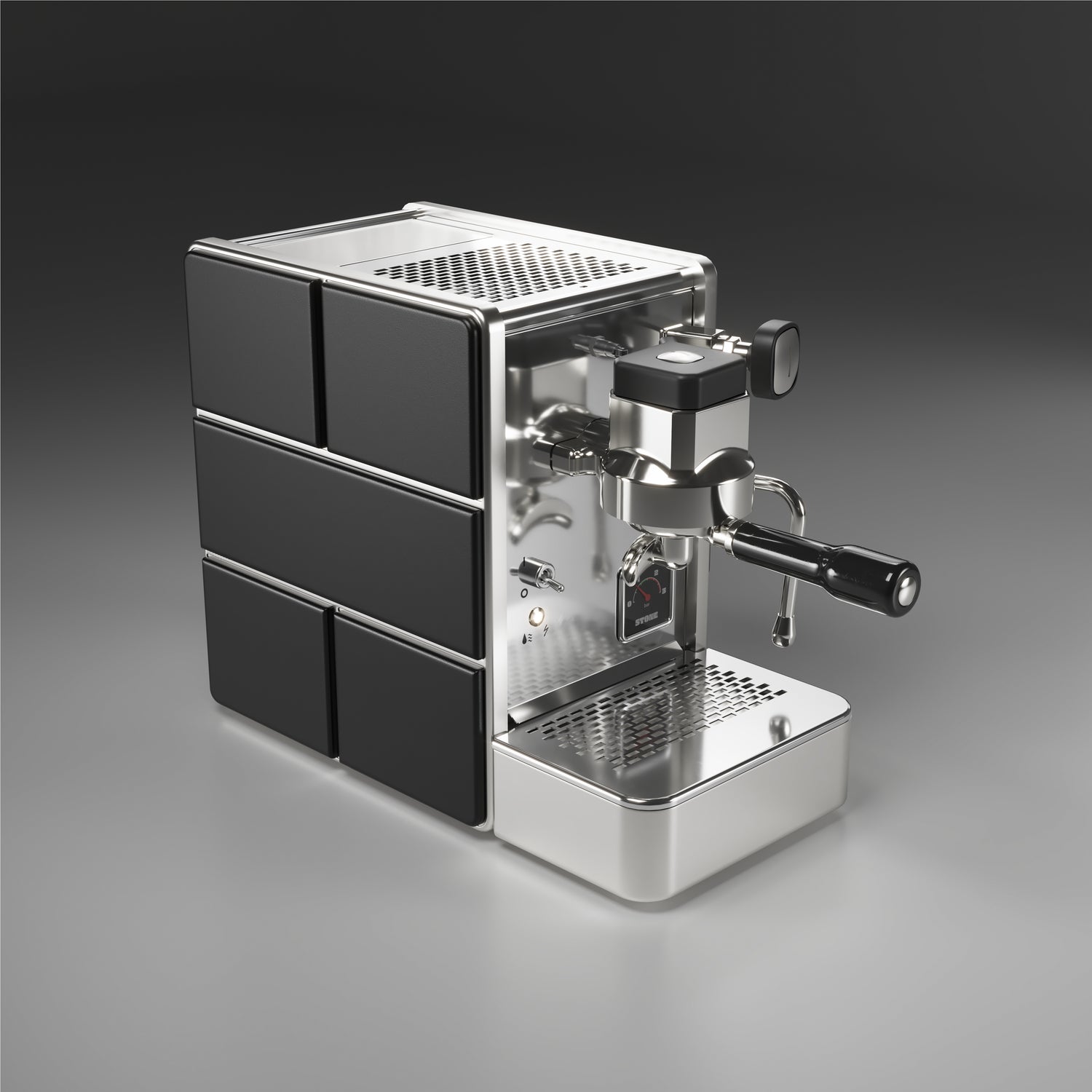 Stone Espresso machine - Satin Black - UK PROespresso approved STONE dealer